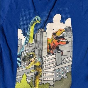 Kids Blue Dinosaur Graphic Tee